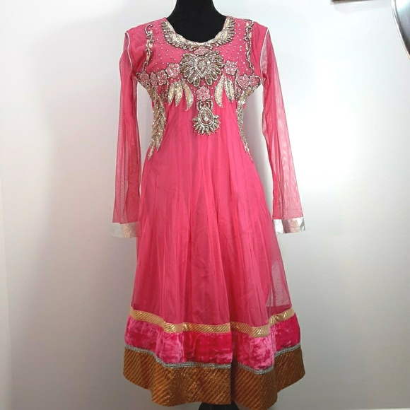 Made in India Dresses & Skirts - Stunning Pink & Rhinestones! Dress/Cosplay Costume